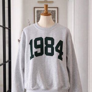 Beck & Boyd Ladies Crewneck Small 1984 Sweatshirt New with Tags